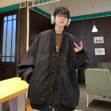 709-JK921-P105美式V领飞行员夹克秋季情侣小众设计感外套男，男装夹克，星座709
