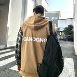 709-MJ30-P50春秋休闲连帽开衫侧边拉链英文印花百搭马甲单人，男装背心/马甲，星座709