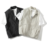 709-MJ97-P65白底春季新款阔版百搭外穿休闲马甲，男装背心/马甲，星座709