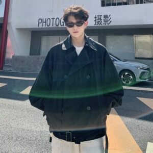 709-JK21-P135 单人 秋季新款西装领阔版夹克图片