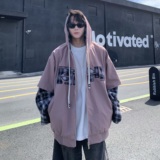 709-jk27-P125单人春季新款阔版假两件夹克，男装夹克，星座709