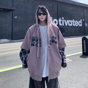 709-jk27-P125 单人 春季新款 阔版假两件夹克图片