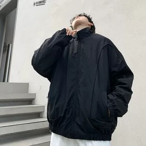 709-JK01-P135  春季上新立领美式短款痞帅飞行员夹克外套情侣图片