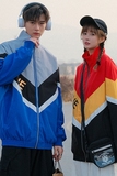 709-JK203-P65港风长袖拼色夹克开衫外套学生百搭运动服潮情侣，男装夹克，星座709