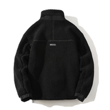 709-MY1850-P145冬季新款白底休闲立领羊羔毛棉衣拼接工装外套厚，男装棉衣，星座709