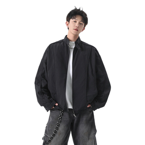 709-JK17-P135 春季上新夹克简约潮流痞帅外套咖啡色美式复古男图片