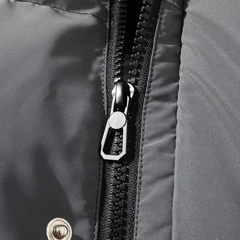 709-MY907-P110冬季白底港风立领撞色渐变面包服加厚潮流棉衣男，男装棉衣，星座709