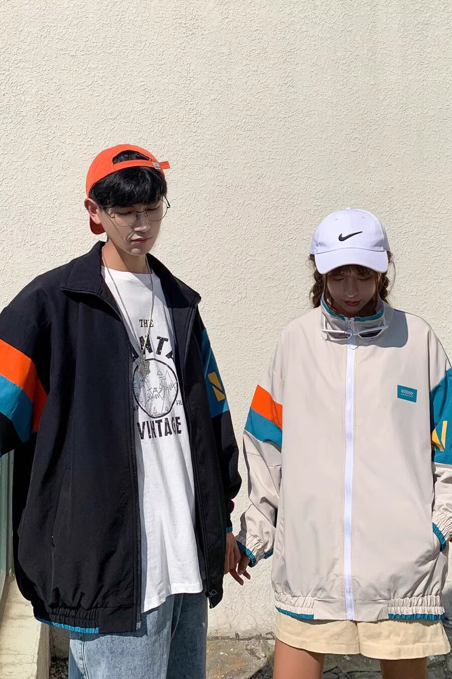 709-JK97-P80原创港风夹克拼色开衫潮流休闲百搭外套简约情侣,男装夹克,星座709