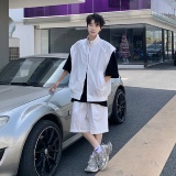 709-TZ18-P110单人夏季新款简约休闲马甲套装，男装休闲套装，星座709