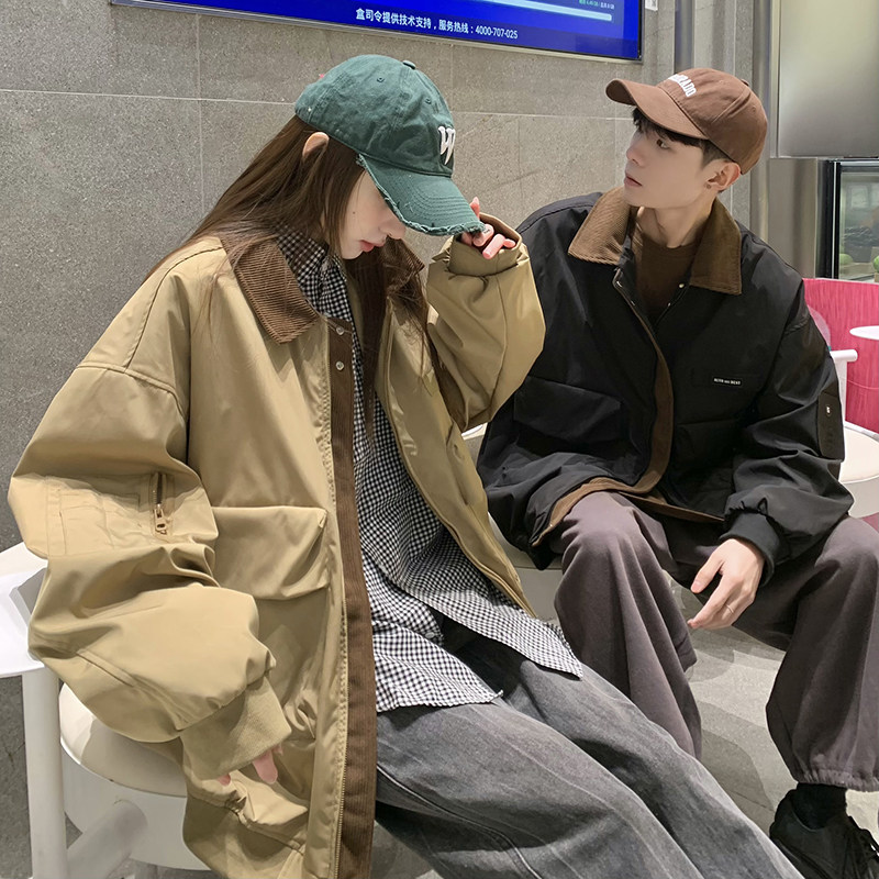 709-JK900-P110春季宽松美式飞行员夹克工装休闲外套大码情侣,男装夹克,星座709