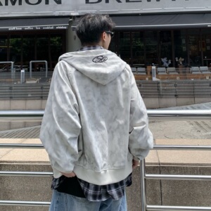 709-jk28-P125 单人 春季新款 绣花格子假两件夹克图片