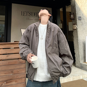 709-MY1631-P145 冬季立领美式短款痞帅飞行员夹克棉衣加绒加厚男图片