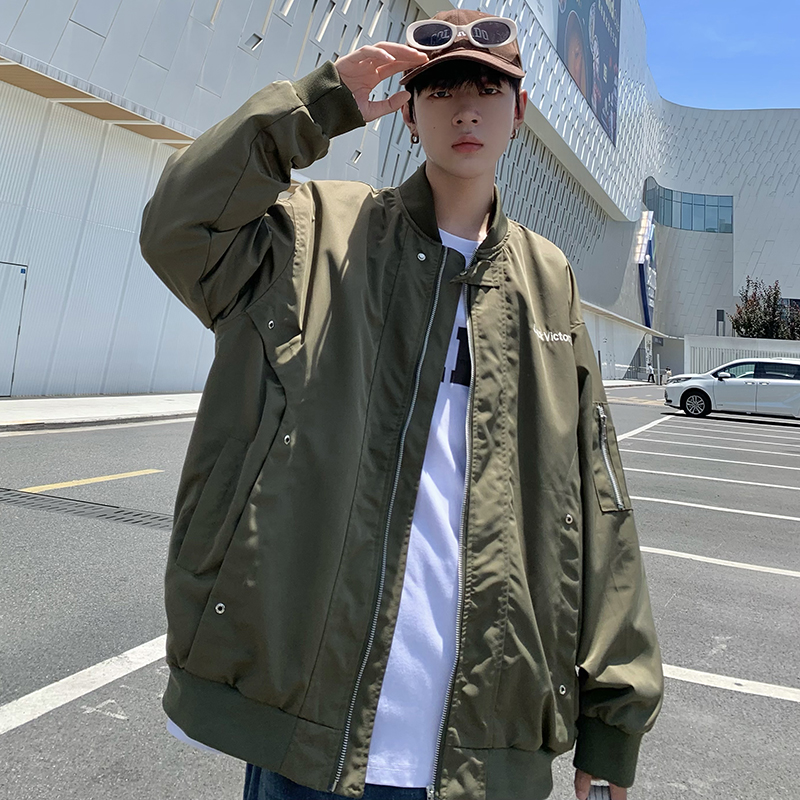 709-JK886-P80春秋百搭美式飞行员棒球服夹克休闲宽松外套单人，男装夹克，星座709