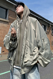 709-JK911-P130情侣美式棒球服假两件飞行员夹克休闲外套连帽男，男装夹克，星座709