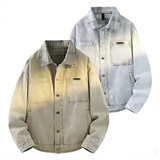 709-JK56-P115 春季上新 白底 极简风美式百搭休闲格子领牛仔外套,男装工装外套,星座709,四季星座 709-JK56-P115 春季上新 白底 极简风美式百搭休闲格子领牛仔外套,男装工装外套,星座709,四季星座