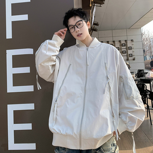 709-JK02-P115 春季上新美式链领棒球服夹克设计感百搭外套男，男装夹克，星座709