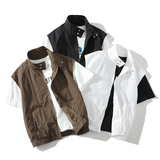 709-MJ95-P55白底春季新款休闲百搭防晒马甲，男装防晒衣，星座709