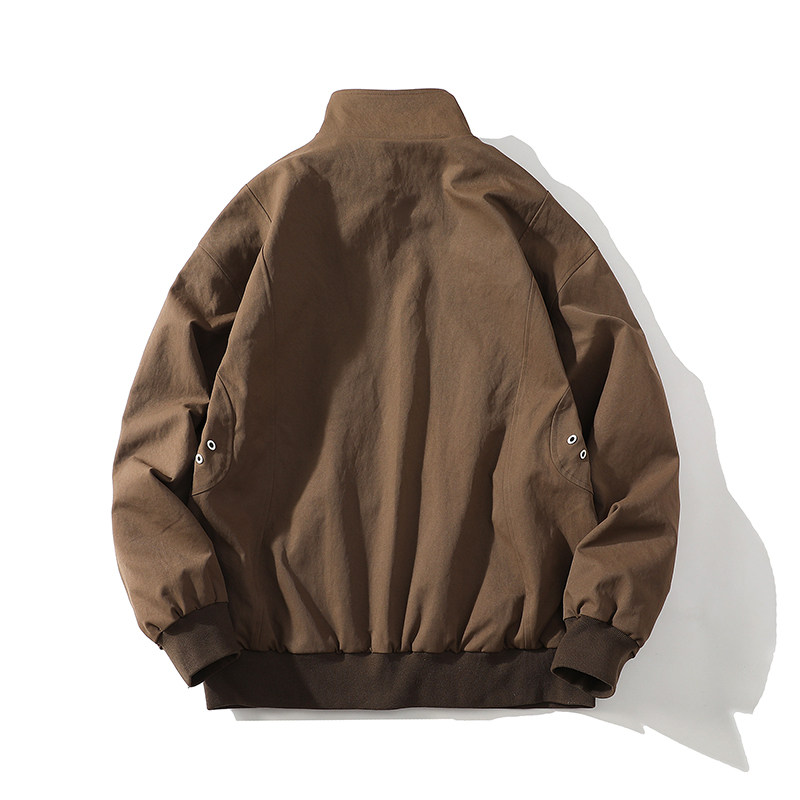 709-JK11-P95春季上新重磅立领工装夹克百搭宽松潮牌外套情侣,男装夹克,星座709