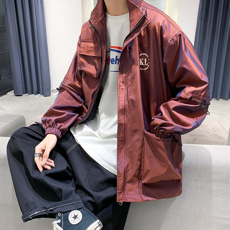 709-JK93-P85春秋原创小众工装渐变色休闲百搭夹克外套单人,男装夹克,星座709
