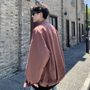 709-JK35-P120 单人 秋季新款 纯色衬衫领夹克图片