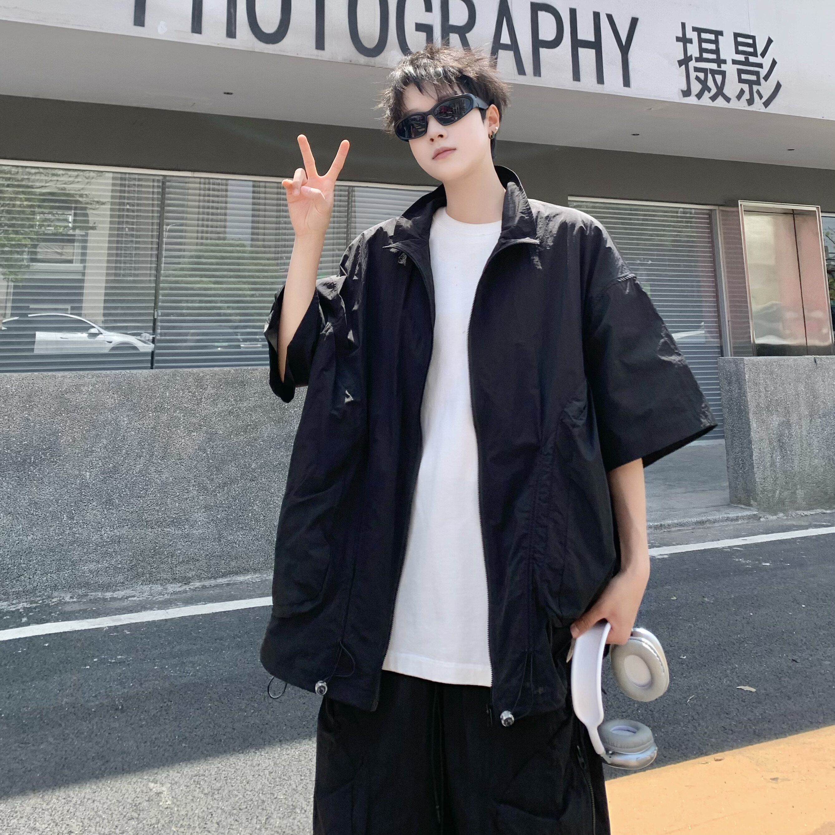 709-TZ21-P130单人夏季新款休闲防晒套装,男装防晒衣,星座709