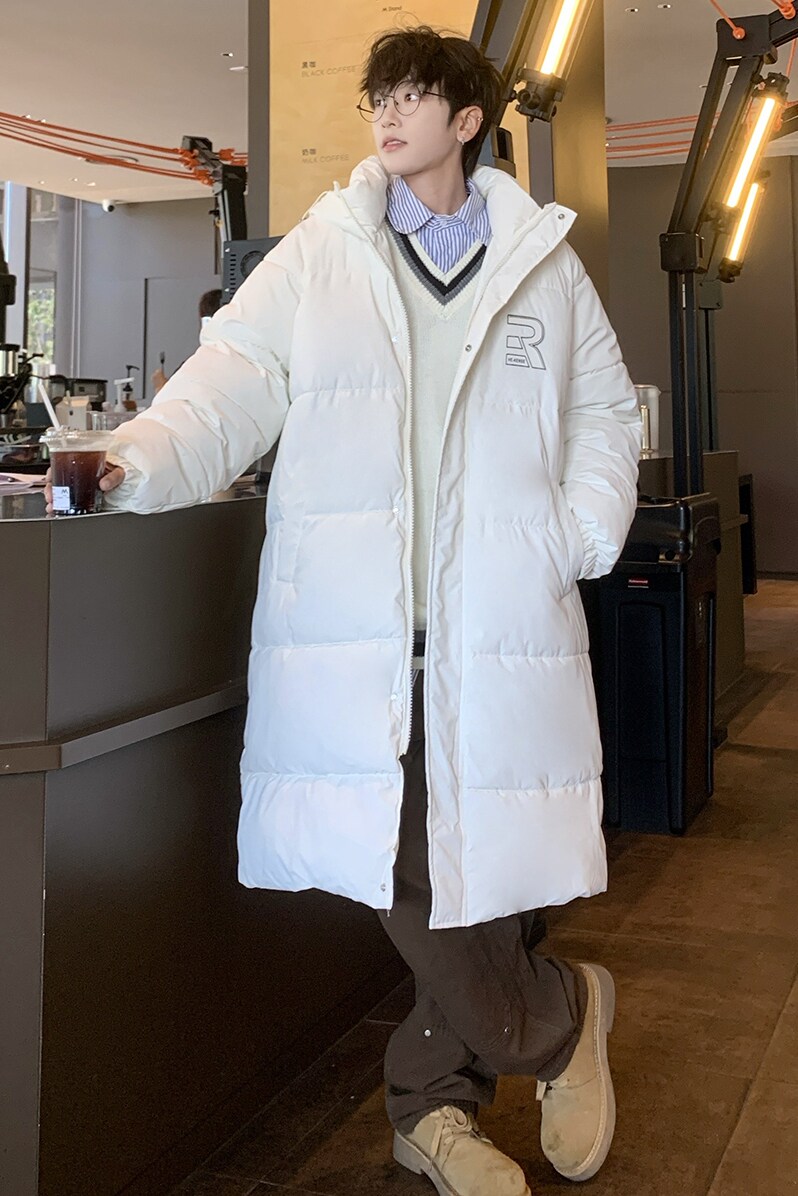 709-MY1613-P160  冬季防水防风保暖加厚长款过膝棉衣外套男图片