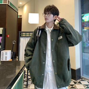 709-JK901-P110  春季日系复古翻领灯芯绒夹克外套休闲男图片