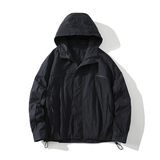 709-JK32-P135白底春季新款阔版纯色带帽夹克，男装夹克，星座709