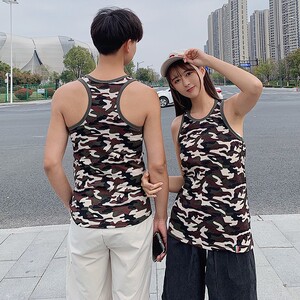 709-T301-P1023夏外贸迷彩工字背心运动休闲吸汗修身跑量款