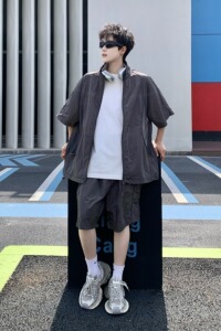 709-TZ20-P110 单人 夏季新款 阔版休闲透气防晒套装图片
