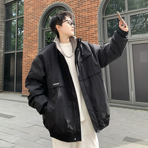 709-MY1637-P150 冬季情侣美式立领飞行夹克棉衣加厚羊羔毛外套男图片