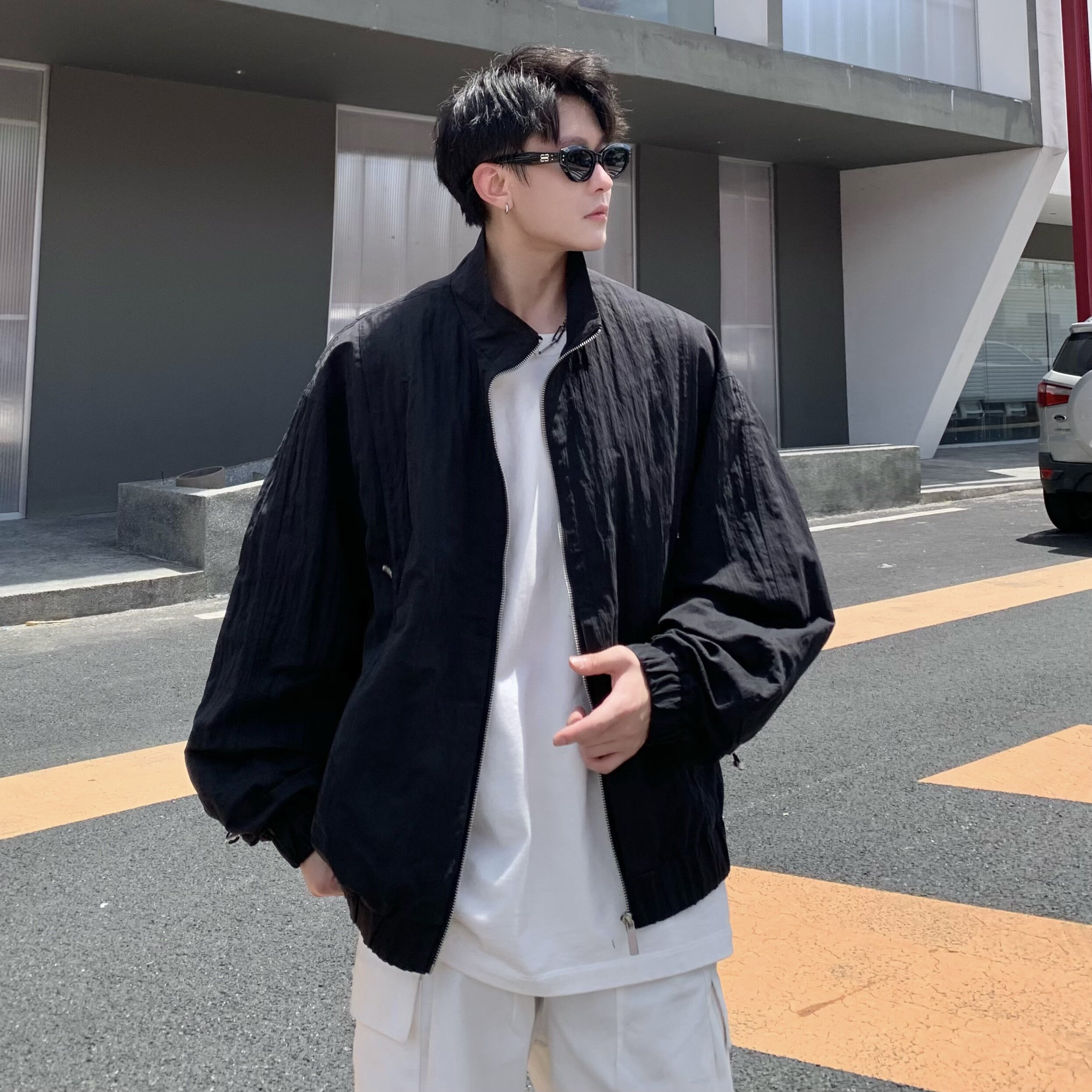 709-JK33-P135单人春季新款宽松休闲纯色夹克,男装夹克,星座709