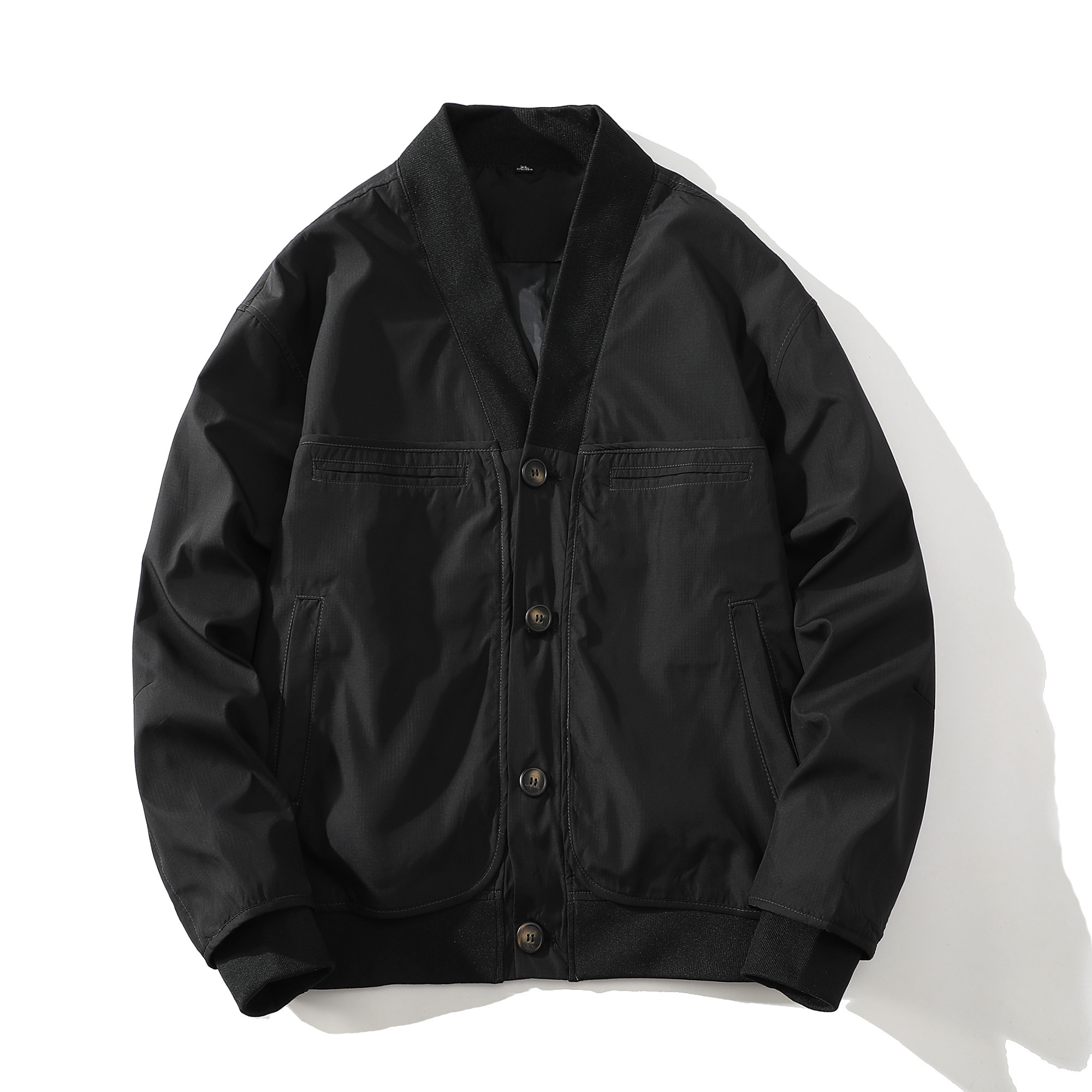 709-JK921-P105美式V领飞行员夹克秋季情侣小众设计感外套，男装夹克，星座709