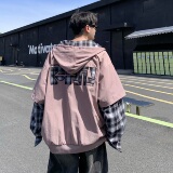 709-jk27-P125单人秋季新款阔版假两件夹克，男装夹克，星座709