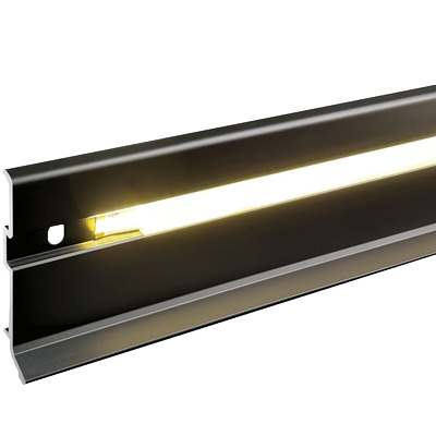 超薄发光踢脚线德广免底座安装