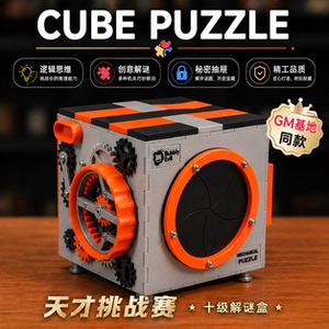 GM同款PUZZLE 解谜立方体 益智玩具孩子脑力开发齿轮传动谜题玩具