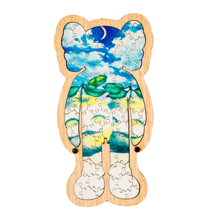 暴力熊玛格利特虚假的犹豫烧脑拼图异形拼图gm抖音同款礼物国潮