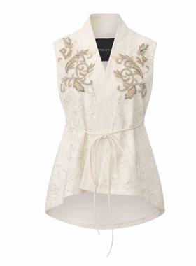 【JOJO官方授权】 JUNYANG杨君 玉琢浮纹中式马甲