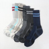 袜子男高筒毛巾底运动袜秋冬季 纯棉防臭吸汗加厚长筒袜耐磨冬款 男