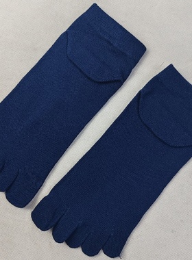 男士五指袜短筒纯棉分指袜子四季款纯色简约休闲低帮五趾短袜子男