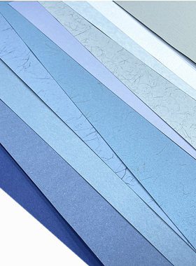 幼儿园环创手工diy材料蓝色系特种纸艺术纸粗纹理纸装饰纸质感纸