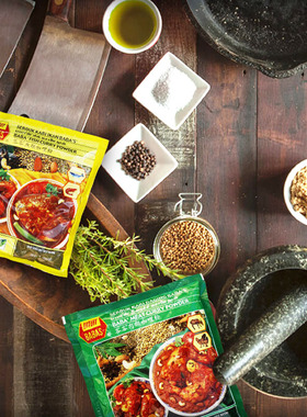 马来西亚进口BABAS curry powder峇峇巴巴肉咖喱粉1KG鱼类咖喱粉