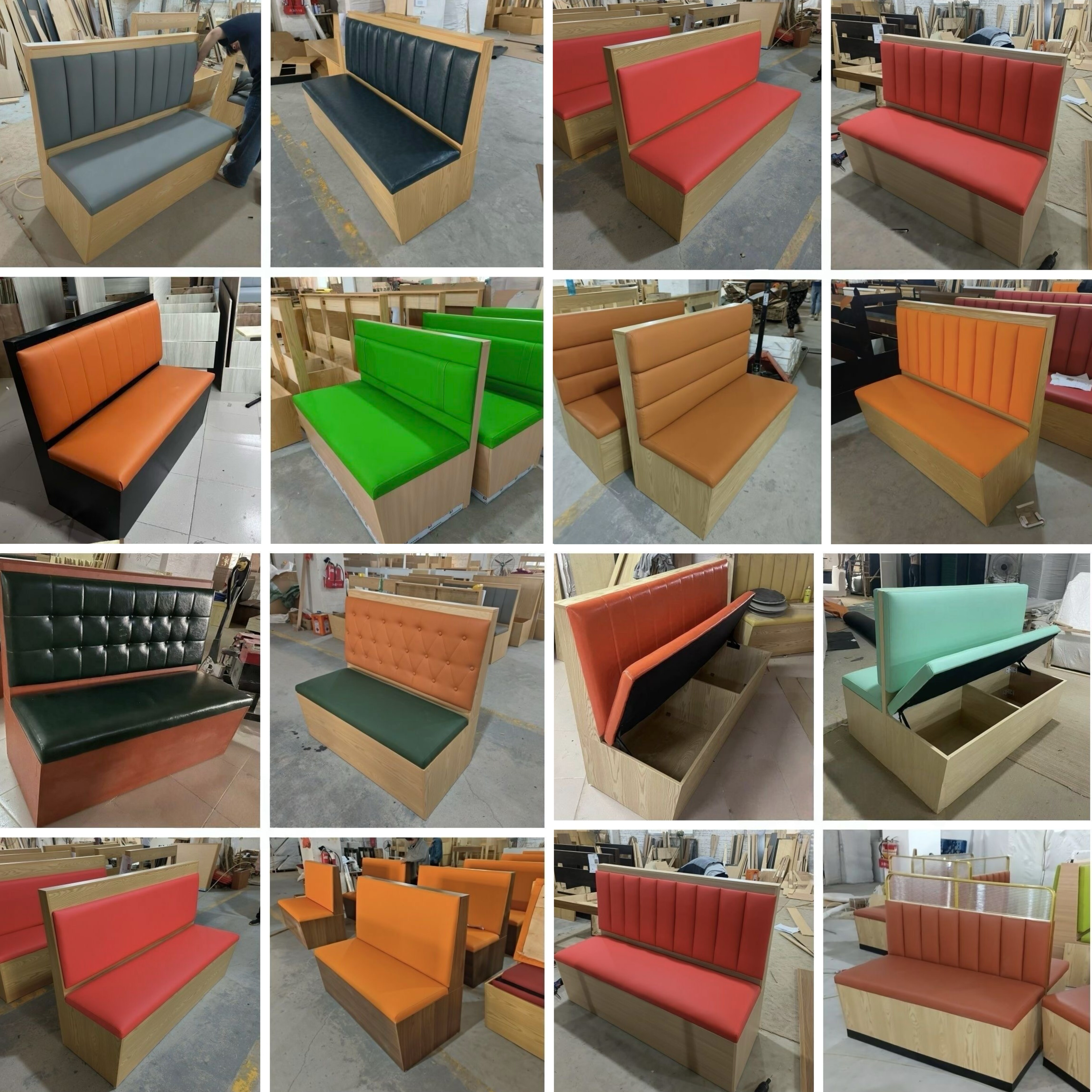 定制奶茶店甜品店桌椅组合卡座