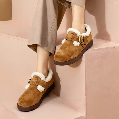 富丽2025秋冬新款加绒雪地靴女靴