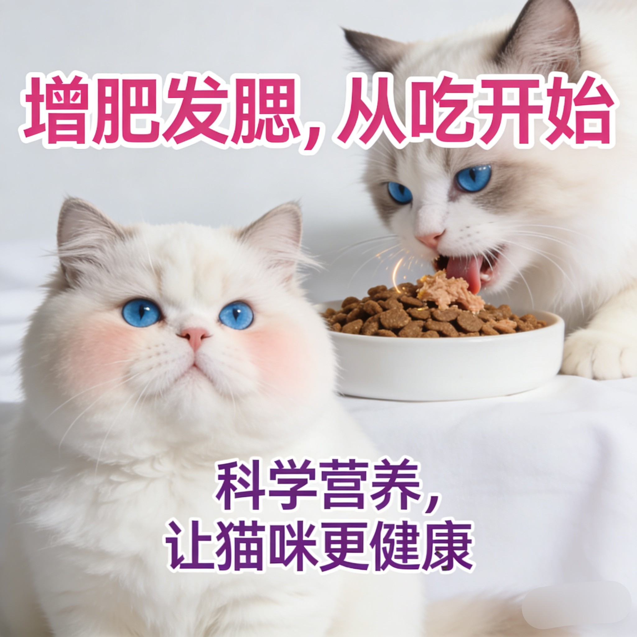 猫粮幼猫成猫发腮大颗粒增肥变胖包子脸营养英短蓝猫