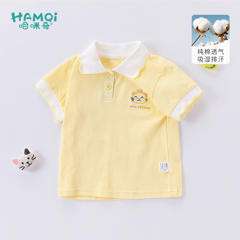 童装短袖polo衫女童夏季新款