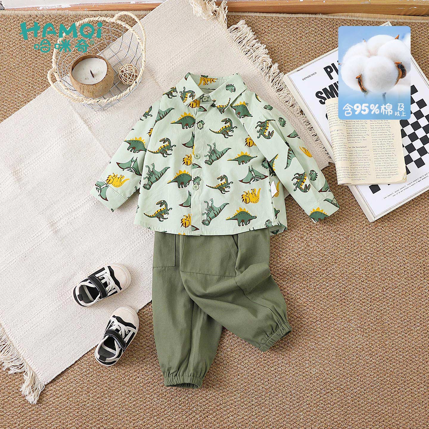 男童套装春秋季小儿童纯棉卡通