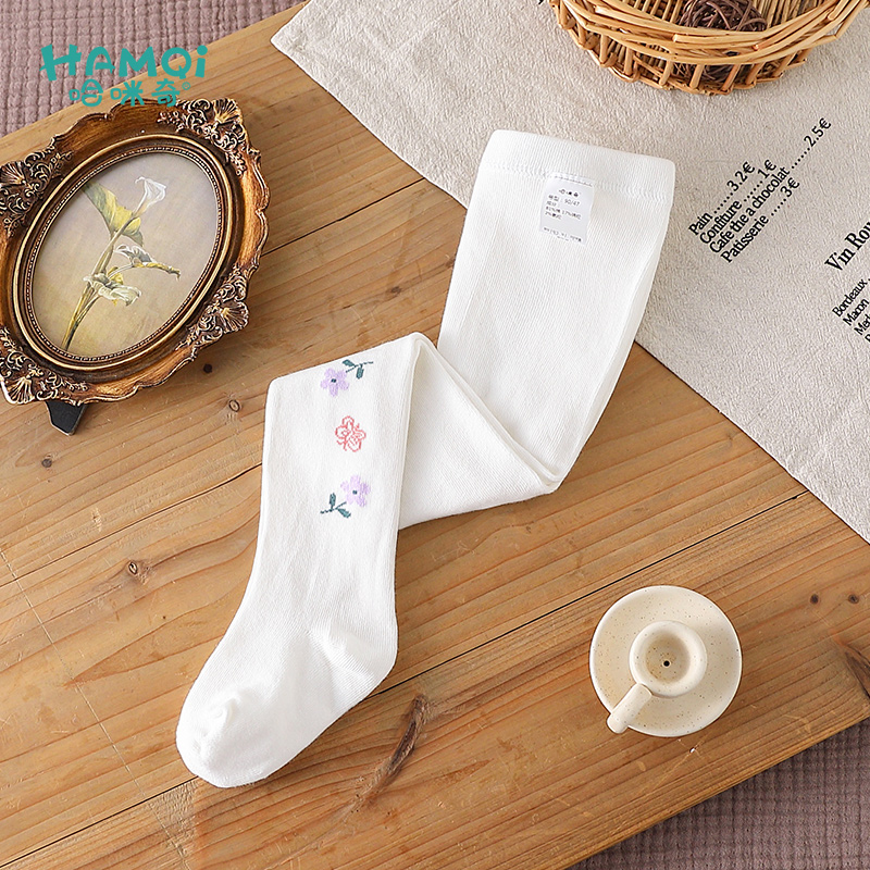 童装女童连裤袜春秋季新款儿童甜美弹力裤打底裤宝宝小童连体裤子