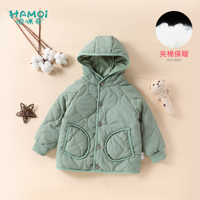 哈咪奇加厚秋冬连帽夹棉加厚外套