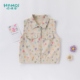 宝宝洋气印花坎肩外套小儿童纯棉背心衣服 新款 女童开衫 马甲春秋装